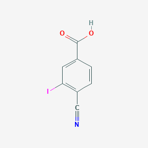 molecular formula C8H4INO2 B11851254 4-cyano-3-iodoBenzoic acid 