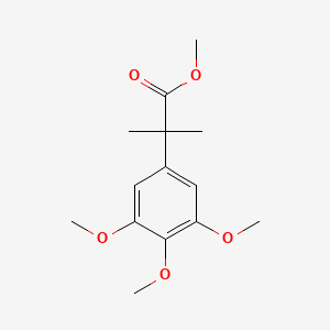 molecular formula C14H20O5 B11851296 Methyl 2-methyl-2-(3,4,5-trimethoxyphenyl)propanoate 