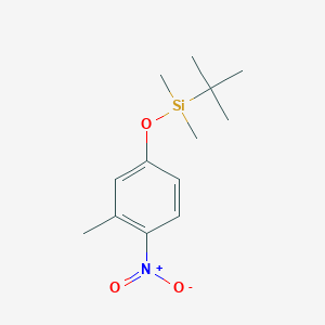 molecular formula C13H21NO3Si B11851334 tert-Butyldimethyl(3-methyl-4-nitrophenoxy)silane 