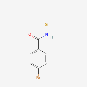 molecular formula C10H14BrNOSi B11851451 Benzamide, 4-bromo-N-(trimethylsilyl)- CAS No. 61511-49-7