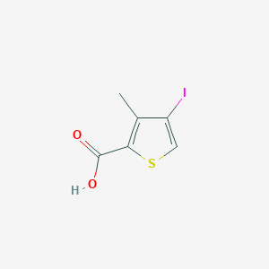 molecular formula C6H5IO2S B11851455 4-Iodo-3-methylthiophene-2-carboxylic acid 