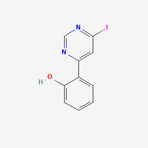 molecular formula C10H7IN2O B1185154 4-Iodo-6-(2-hydroxyphenyl)pyrimidine 