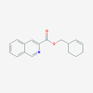 molecular formula C17H17NO2 B11851560 Cyclohex-2-en-1-ylmethyl isoquinoline-3-carboxylate 