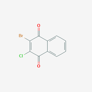 molecular formula C10H4BrClO2 B11851585 2-Bromo-3-chloronaphthalene-1,4-dione CAS No. 88645-45-8