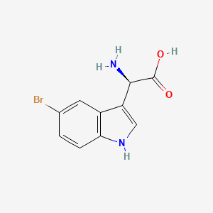 molecular formula C10H9BrN2O2 B11851590 (R)-2-Amino-2-(5-bromo-1H-indol-3-YL)acetic acid 