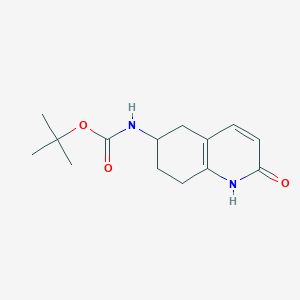 molecular formula C14H20N2O3 B11851600 tert-Butyl (2-oxo-1,2,5,6,7,8-hexahydroquinolin-6-yl)carbamate 