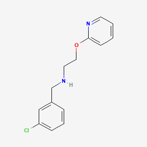 molecular formula C14H15ClN2O B1185161 N-(3-chlorobenzyl)-2-(pyridin-2-yloxy)ethanamine 