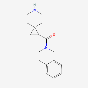 molecular formula C17H22N2O B11851619 (3,4-Dihydroisoquinolin-2(1H)-yl)(6-azaspiro[2.5]octan-1-yl)methanone 