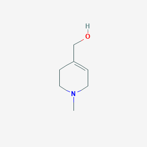 molecular formula C7H13NO B118517 1-Methyl-4-(hydroxymethyl)-1,2,3,6-tetrahydropyridine CAS No. 36166-75-3
