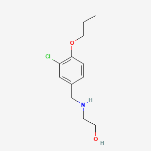 molecular formula C12H18ClNO2 B1185170 2-[(3-Chloro-4-propoxybenzyl)amino]ethanol 