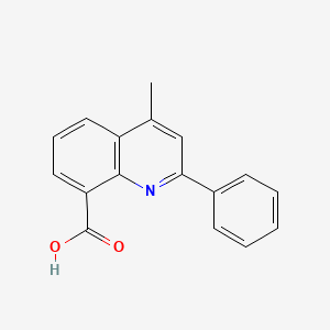 molecular formula C17H13NO2 B11851725 4-Methyl-2-phenylquinoline-8-carboxylic acid 