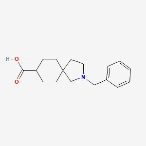 molecular formula C17H23NO2 B11851731 2-Benzyl-2-azaspiro[4.5]decane-8-carboxylic acid 