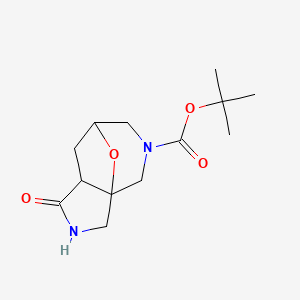 molecular formula C13H20N2O4 B11851774 tert-Butyl 1-oxohexahydro-1H-3a,7-epoxypyrrolo[3,4-c]azepine-5(4H)-carboxylate 