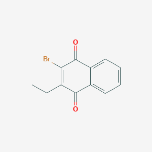 molecular formula C12H9BrO2 B11851781 1,4-Naphthalenedione, 2-bromo-3-ethyl- CAS No. 13984-88-8