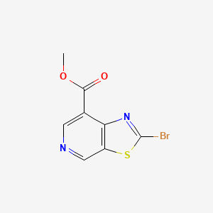 molecular formula C8H5BrN2O2S B11851814 Methyl 2-bromothiazolo[5,4-c]pyridine-7-carboxylate 