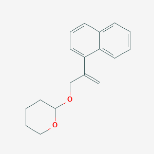 molecular formula C18H20O2 B11851834 2H-Pyran, tetrahydro-2-[[2-(1-naphthalenyl)-2-propenyl]oxy]- CAS No. 853401-63-5