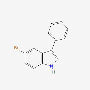molecular formula C14H10BrN B11851855 5-Bromo-3-phenyl-1H-indole CAS No. 54470-19-8