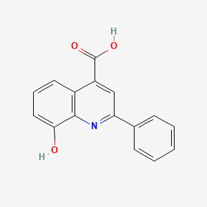 molecular formula C16H11NO3 B11851886 8-Hydroxy-2-phenylquinoline-4-carboxylic acid CAS No. 1032-45-7