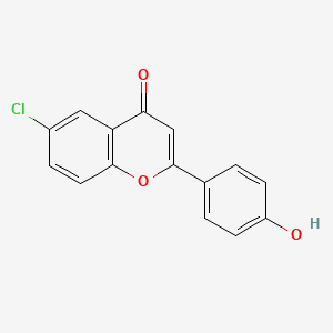 molecular formula C15H9ClO3 B11851889 6-Chloro-4'-hydroxyflavone CAS No. 3505-42-8