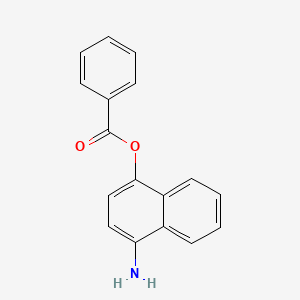 molecular formula C17H13NO2 B11851890 4-Aminonaphthalen-1-yl benzoate CAS No. 5410-72-0