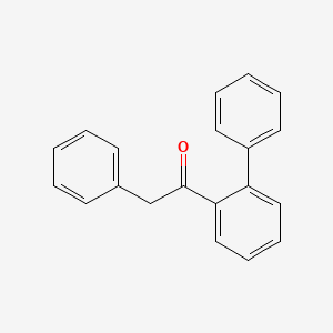 molecular formula C20H16O B11852009 1-([1,1'-Biphenyl]-2-yl)-2-phenylethanone 