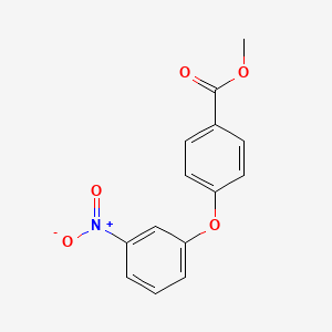molecular formula C14H11NO5 B11852027 Methyl 4-(3-nitrophenoxy)benzoate 