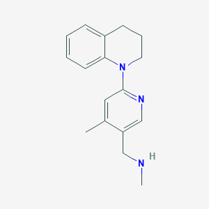 molecular formula C17H21N3 B11852043 1-(6-(3,4-Dihydroquinolin-1(2H)-yl)-4-methylpyridin-3-yl)-N-methylmethanamine 