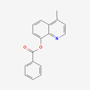 molecular formula C17H13NO2 B11852059 4-Methylquinolin-8-yl benzoate 