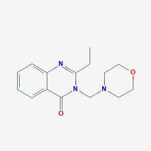 molecular formula C15H19N3O2 B11852071 2-ethyl-3-(morpholinomethyl)quinazolin-4(3H)-one CAS No. 67130-16-9