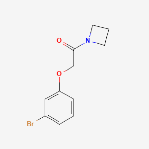 molecular formula C11H12BrNO2 B11852091 1-(Azetidin-1-yl)-2-(3-bromophenoxy)ethan-1-one CAS No. 1088225-09-5