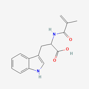 molecular formula C15H16N2O3 B11852123 N-(2-Methylacryloyl)tryptophan CAS No. 77890-34-7
