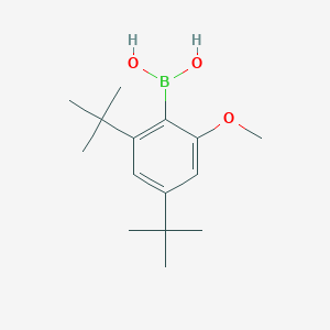 molecular formula C15H25BO3 B11852142 (2,4-Di-tert-butyl-6-methoxyphenyl)boronic acid CAS No. 175602-46-7