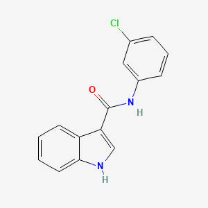 molecular formula C15H11ClN2O B11852214 N-(3-Chlorophenyl)-1H-indole-3-carboxamide CAS No. 26977-43-5