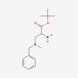 molecular formula C15H24N2O2 B11852215 Tert-butyl 2-amino-3-[benzyl(methyl)amino]propanoate 