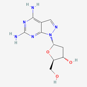 4,6-Diamino-1-(2-deoxy-beta-D-ribofuranosyl)-1H-pyrazolo[3,4-d]pyrimidine