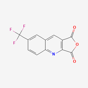 molecular formula C12H4F3NO3 B11852294 7-(Trifluoromethyl)furo[3,4-b]quinoline-1,3-dione CAS No. 92513-62-7