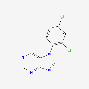molecular formula C11H6Cl2N4 B11852306 7-(2,4-Dichlorophenyl)-7H-purine CAS No. 91634-55-8