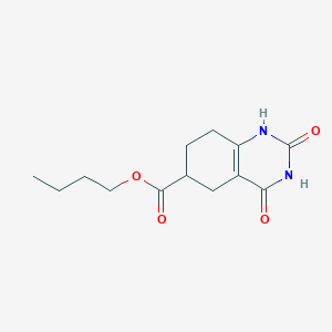 molecular formula C13H18N2O4 B11852494 Butyl 2,4-dioxo-1,2,3,4,5,6,7,8-octahydroquinazoline-6-carboxylate CAS No. 5437-56-9