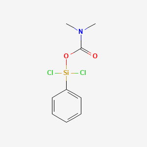 molecular formula C9H11Cl2NO2Si B11852515 Dichloro(phenyl)silyl dimethylcarbamate CAS No. 65398-43-8