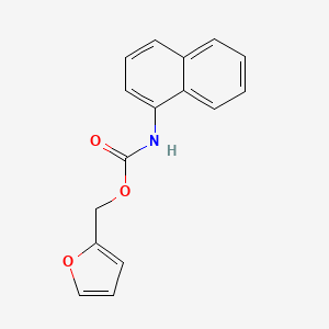 molecular formula C16H13NO3 B11852523 Furan-2-ylmethyl naphthalen-1-ylcarbamate CAS No. 116373-26-3