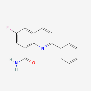 molecular formula C16H11FN2O B11852559 6-Fluoro-2-phenylquinoline-8-carboxamide CAS No. 655222-68-7