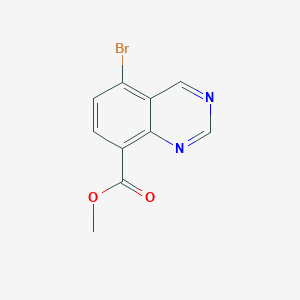 molecular formula C10H7BrN2O2 B11852644 Methyl 5-bromoquinazoline-8-carboxylate 