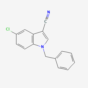 molecular formula C16H11ClN2 B11852730 1-Benzyl-5-chloro-1H-indole-3-carbonitrile 
