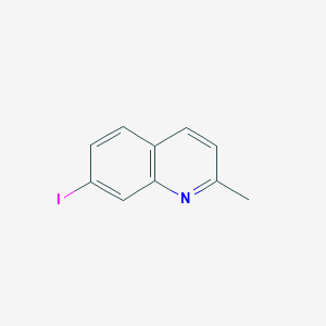 molecular formula C10H8IN B11852735 7-Iodo-2-methylquinoline 