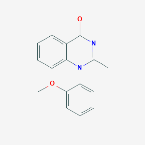 molecular formula C16H14N2O2 B11852767 4(1H)-Quinazolinone, 1-(2-methoxyphenyl)-2-methyl- CAS No. 106059-63-6