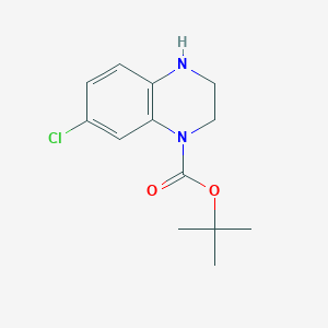 molecular formula C13H17ClN2O2 B11852778 tert-Butyl 7-chloro-3,4-dihydroquinoxaline-1(2H)-carboxylate 
