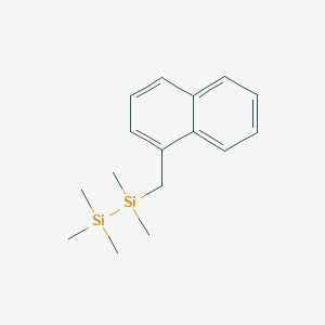 molecular formula C16H24Si2 B11852813 1,1,1,2,2-Pentamethyl-2-[(naphthalen-1-yl)methyl]disilane CAS No. 138421-50-8