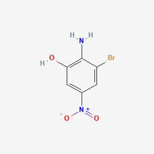 molecular formula C6H5BrN2O3 B1185286 2-Amino-3-bromo-5-nitrophenol 
