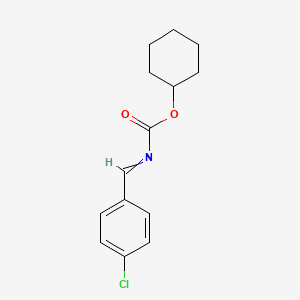 molecular formula C14H16ClNO2 B11852880 Cyclohexyl 4-chlorobenzylidenecarbamate 