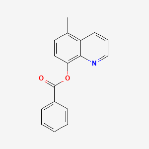 molecular formula C17H13NO2 B11852908 5-Methylquinolin-8-yl benzoate 